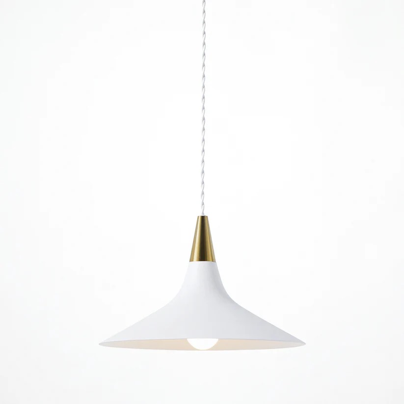 ホワイト+ブラス アートワークスタジオ製ペンダントライト メイン型番 関連商品 メインイメージ01