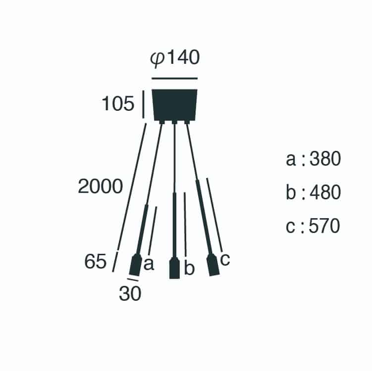 3灯 アートワークスタジオ製ペンダントライト AW-0519E AW-0201E-GD artworkstudio AW-0519 S01 機能説明画像-02