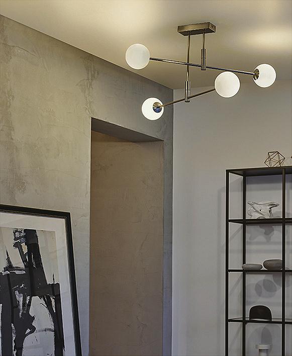 ガラス 消し 4灯 ダイコー製シーリングライト DCH-41896Y DA-1513W-WH