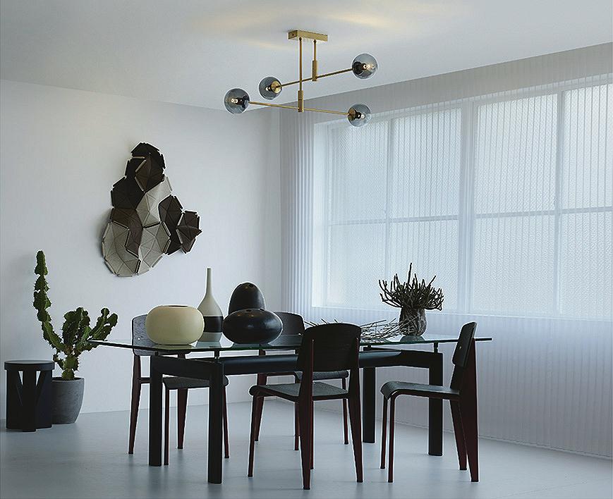 スモーク 4灯 ダイコー製シーリングライト DCH-41902Y DA-1523W-GY