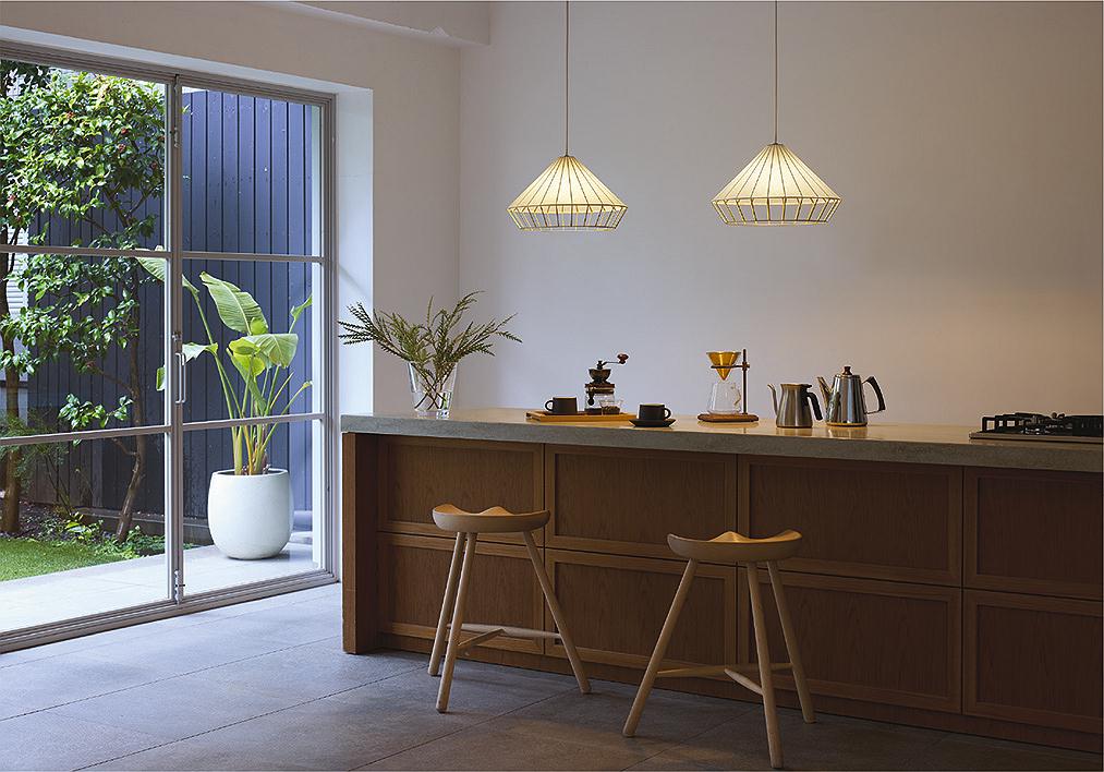 和紙 φ420 ダイコー製ペンダントライト DPN-42271Y DA-1760W-WH