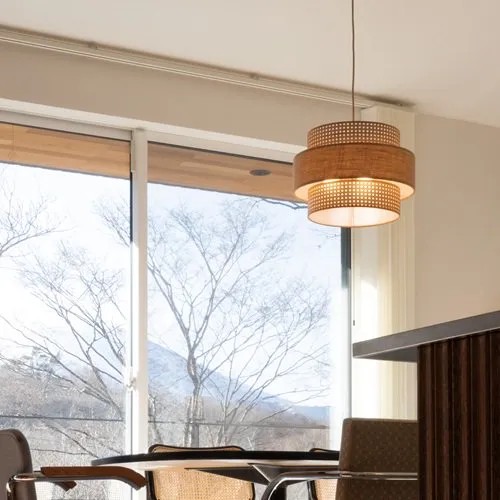 ウォールナット ハモサ製ペンダントライト RN-003WAL HM-0290E-BR