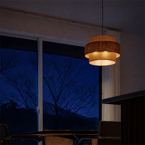 ウォールナット ハモサ製ペンダントライト RN-003WAL HM-0290E-BR