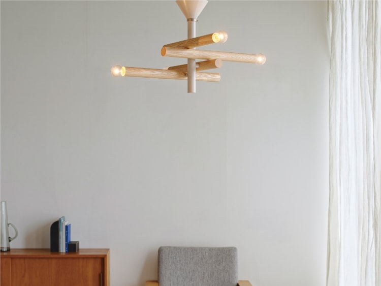 ブラウン ４灯 インターフォルム製シーリングライト LT-4590BN IF-1270E-BR