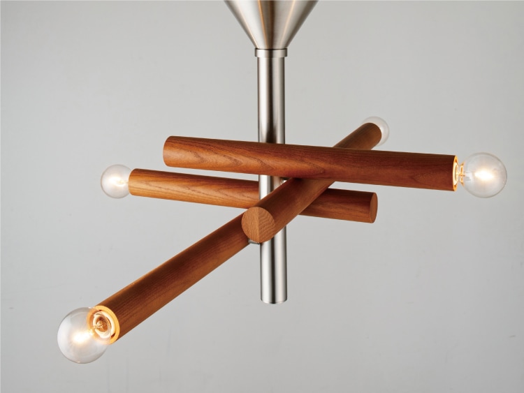 ブラウン ４灯 インターフォルム製シーリングライト LT-4590BN IF-1270E-BR