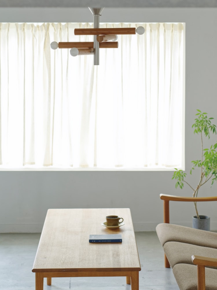 ブラウン ４灯 インターフォルム製シーリングライト LT-4590BN IF-1270E-BR