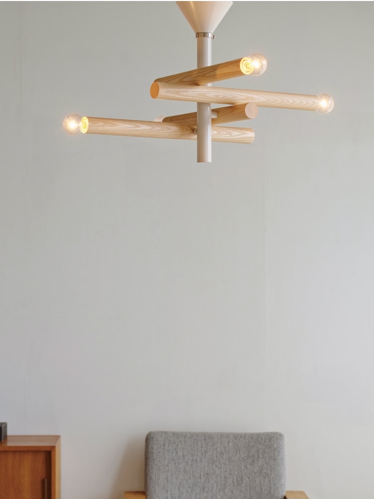 ブラウン ４灯 インターフォルム製シーリングライト LT-4590BN IF-1270E-BR