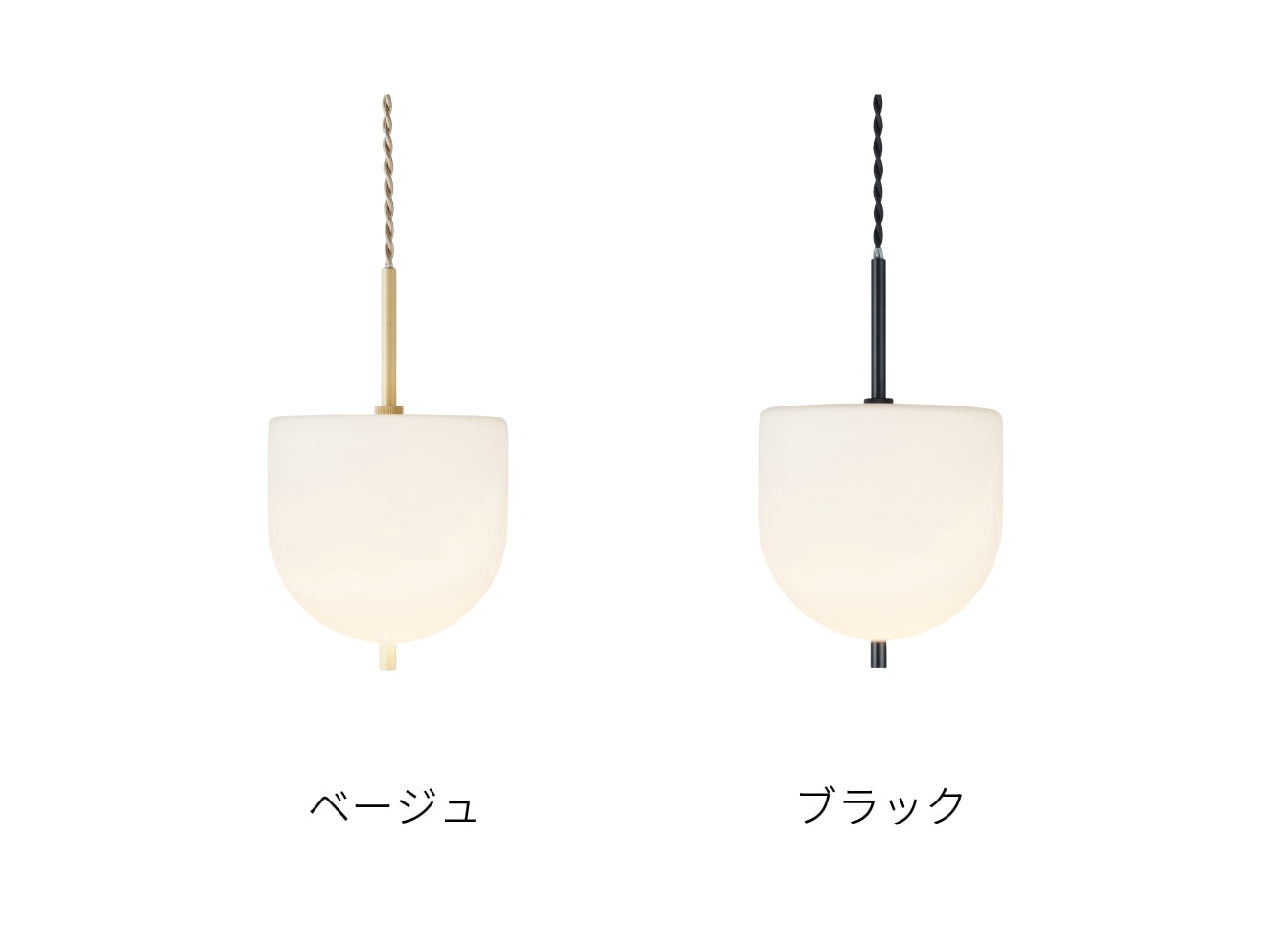 ホワイト×ベージュ インターフォルム製ペンダントライト LT-4523BE IF-1120E-BG