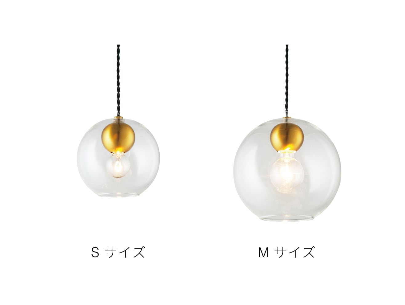 クリア×ゴールド インターフォルム製ペンダントライト LT-4481 IF-1031E-CL