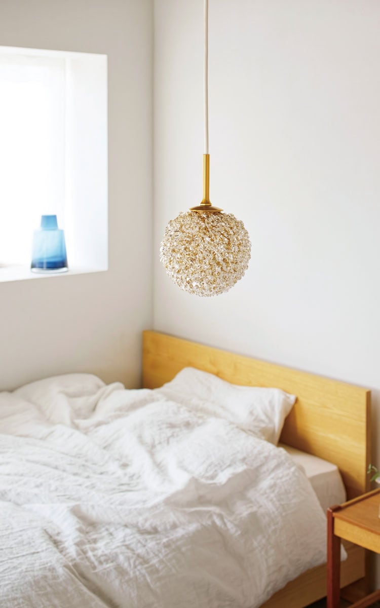 クリア×クリスタルガラス インターフォルム製ペンダントライト LT-4581CL IF-1250E-CL