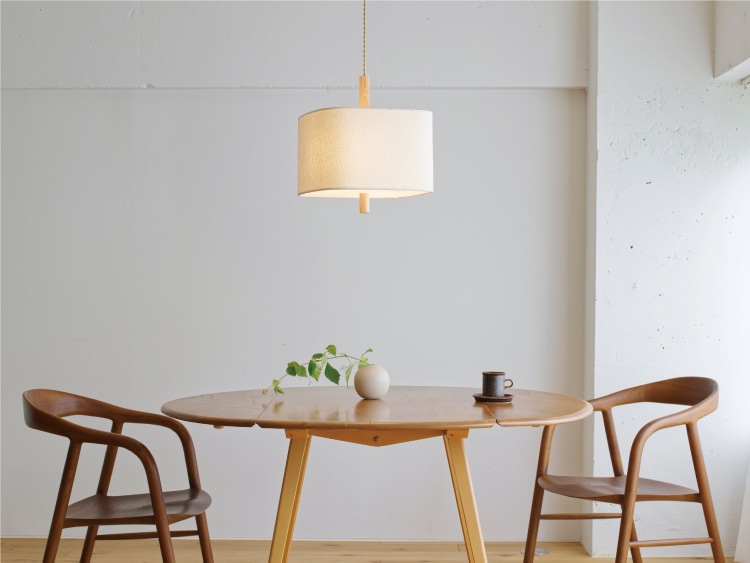 ホワイト 布 インターフォルム製ペンダントライト LT-4572 IF-1210E-WH