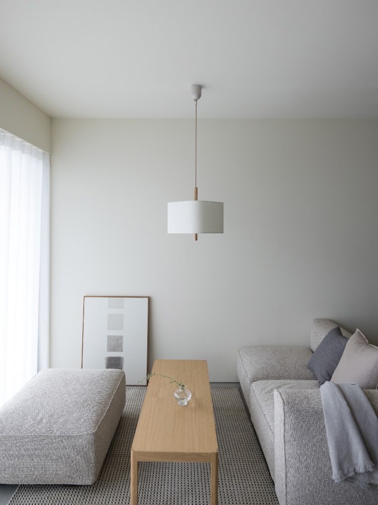 ホワイト 布 インターフォルム製ペンダントライト LT-4572 IF-1210E-WH