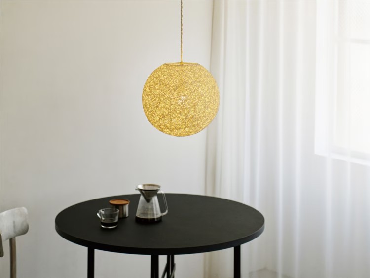 ペーパーコード Sサイズ インターフォルム製ペンダントライト LT-4652 IF-1280E-WH