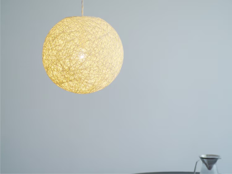 ペーパーコード Sサイズ インターフォルム製ペンダントライト LT-4652 IF-1280E-WH