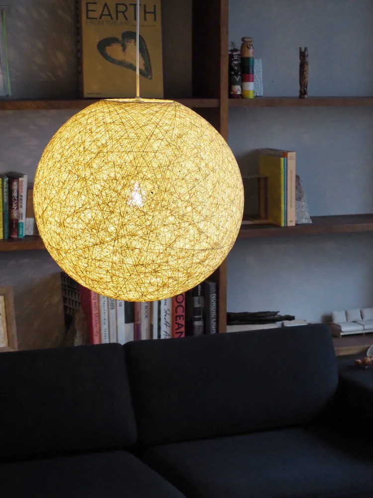 ペーパーコード Sサイズ インターフォルム製ペンダントライト LT-4652 IF-1280E-WH