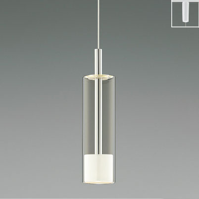 クロム × ホワイト コイズミ製ペンダントライト AP57315 KO-0173D-WH