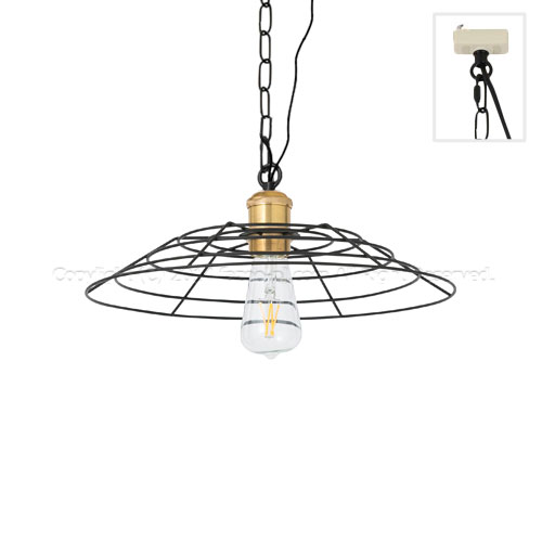 メルクロス製ペンダントライト #003005(BK)＋#002393(BRASS)＋#002098