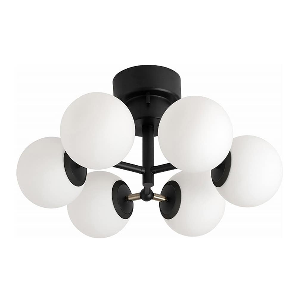 ブラック 6灯 メルクロス製シーリングライト メイン型番 関連商品 メインイメージ01