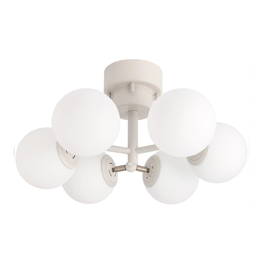 グレージュ 6灯 メルクロス製シーリングライト メイン型番 関連商品 メインイメージ01