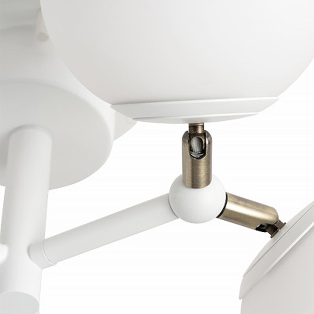 ブラック×アンバー 6灯 メルクロス製シーリングライト 003367(BK/AM) MR-0172E-AM