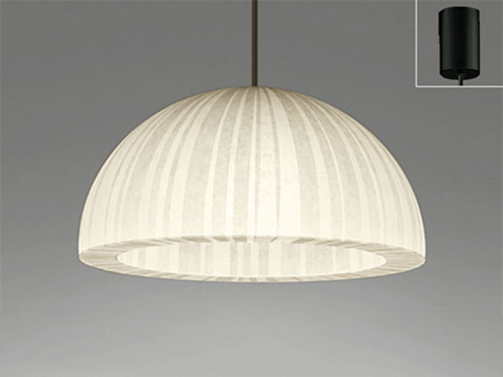 和紙貼り オーデリック製ペンダントライト OP252104LR OD-1540E-WH